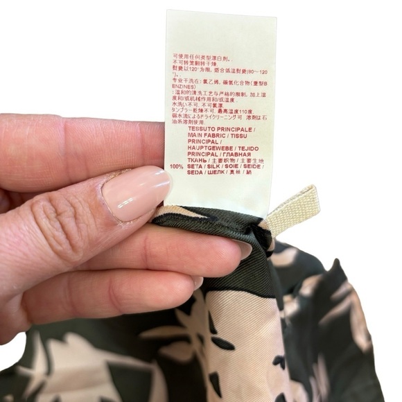 Marni 100% Silk Green Floral Tea Dress Women’s Size 2 Italian Flouce Feminine - Picture 11 of 16